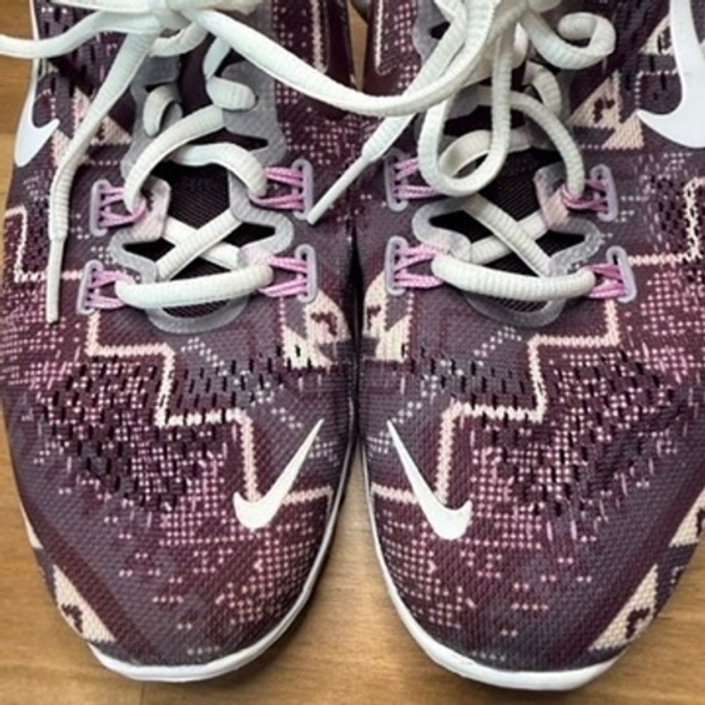 Nike Free 5.0 TR Fit 4 Print Burgundy Women's 7.5 629832-603 Training